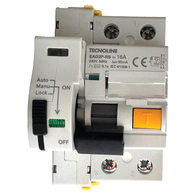 INTERRUTTORE MAGNETOTERMICO TECNOLINE DIFFERENZIALE WIFI 2P 25A AC 30MA 10KA CON RIARMO | Tecnomat INTERRUTTORE MAGNETOTERMICO TECNOLINE DIFFERENZIALE WIFI 2P 25A AC 30MA 10KA CON RIARMO | Tecnomat