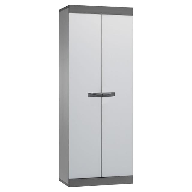 ARMADIO IN RESINA GAROFALO 2 ANTE 3 RIPIANI E PORTASCOPE 63x167,5x39 cm GRIGIO | Tecnomat ARMADIO IN RESINA GAROFALO 2 ANTE 3 RIPIANI E PORTASCOPE 63x167,5x39 cm GRIGIO | Tecnomat