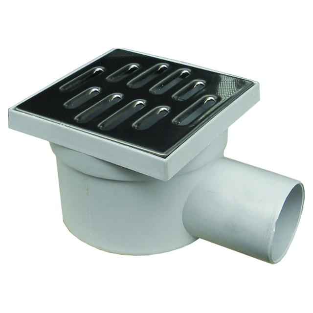 CHIUSINO SIFONATO ORIENTABILE IN PP CON TELAIO E GRIGLIA INOX 150x150 mm USCITA Ø 40 mm | Tecnomat CHIUSINO SIFONATO ORIENTABILE IN PP CON TELAIO E GRIGLIA INOX 150x150 mm USCITA Ø 40 mm - 2 | Tecnomat