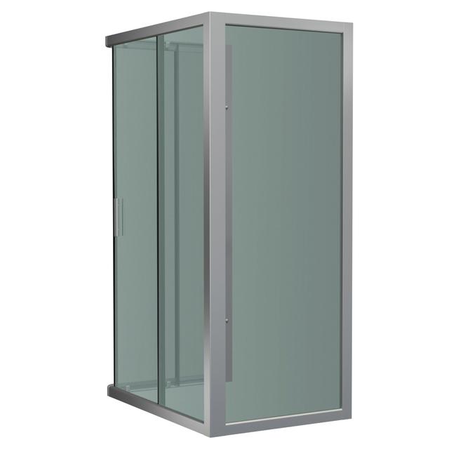 LATO FISSO FLORA (32-39) ALTEZZA 190 cm VETRO TEMPERATO SATINATO 6 mm PROFILI CROMATI | Tecnomat LATO FISSO FLORA (32-39) ALTEZZA 190 cm VETRO TEMPERATO SATINATO 6 mm PROFILI CROMATI | Tecnomat