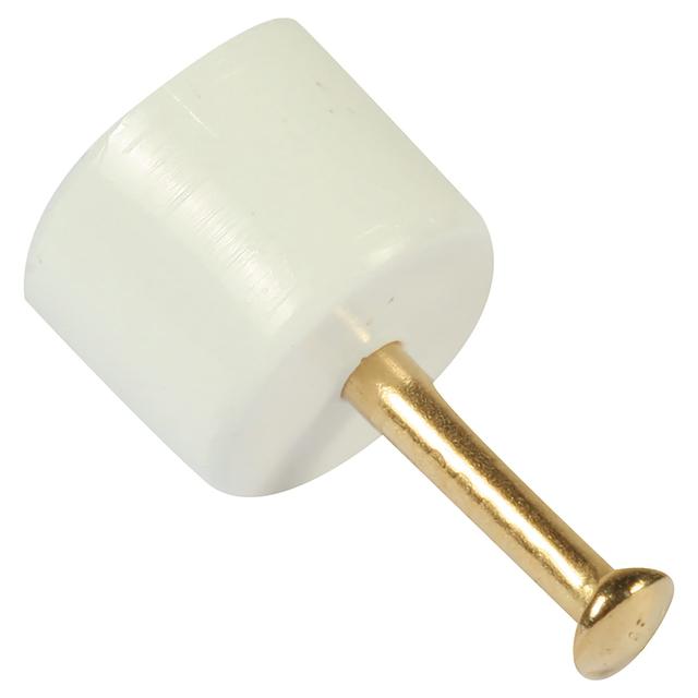 REGGIPIANO PLASTICA BIANCO CON CHIODO Ø 5 mm 24 PEZZI | Tecnomat REGGIPIANO PLASTICA BIANCO CON CHIODO Ø 5 mm 24 PEZZI - 2 | Tecnomat