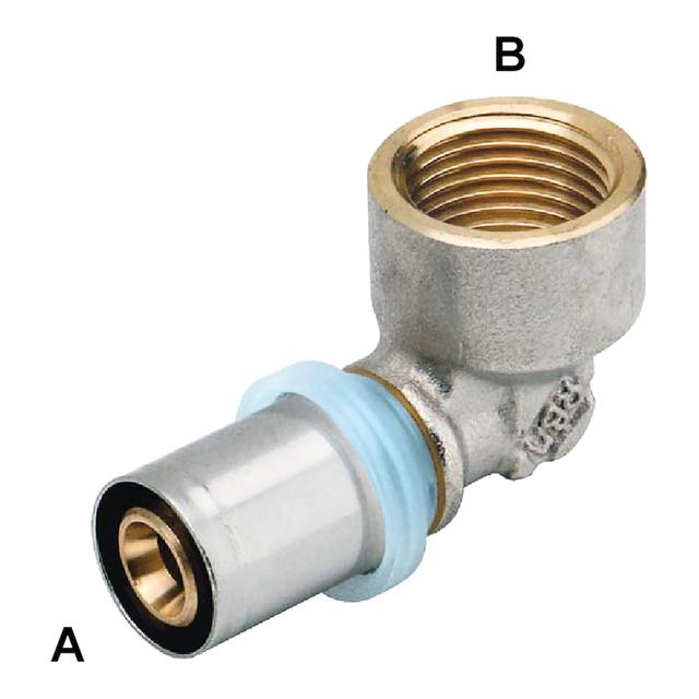 RACCORDO PRESS FIT RBM PER MULTISTRATO GOMITO F3/4''x20 mm PROFILO PRESSATURA TH – H –U –B – F | Tecnomat RACCORDO PRESS FIT RBM PER MULTISTRATO GOMITO F3/4''x20 mm PROFILO PRESSATURA TH – H –U –B – F - 2 | Tecnomat