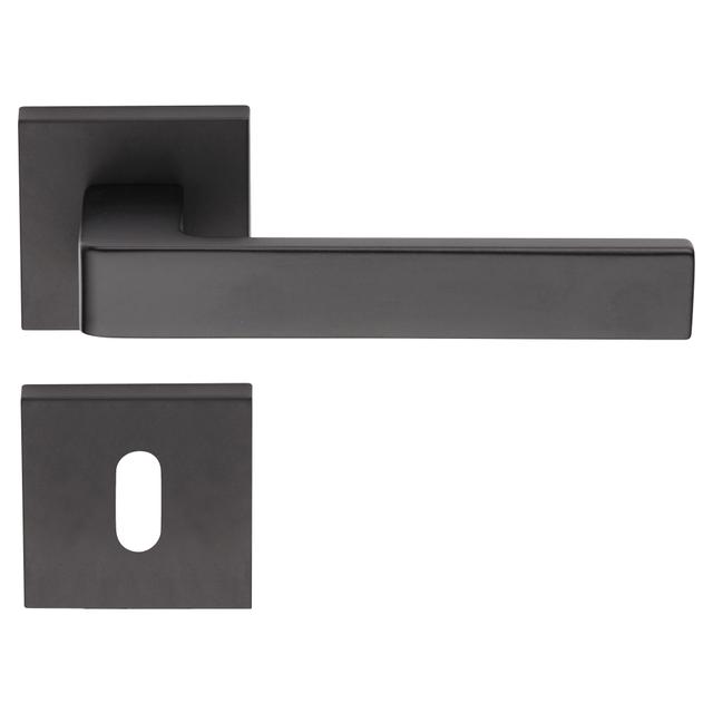 MANIGLIA A ROSETTA COTTALI - ELLE A ALLUMINIO VERNICIATO NERO QUADRO 8 mm | Tecnomat MANIGLIA A ROSETTA COTTALI - ELLE A ALLUMINIO VERNICIATO NERO QUADRO 8 mm | Tecnomat