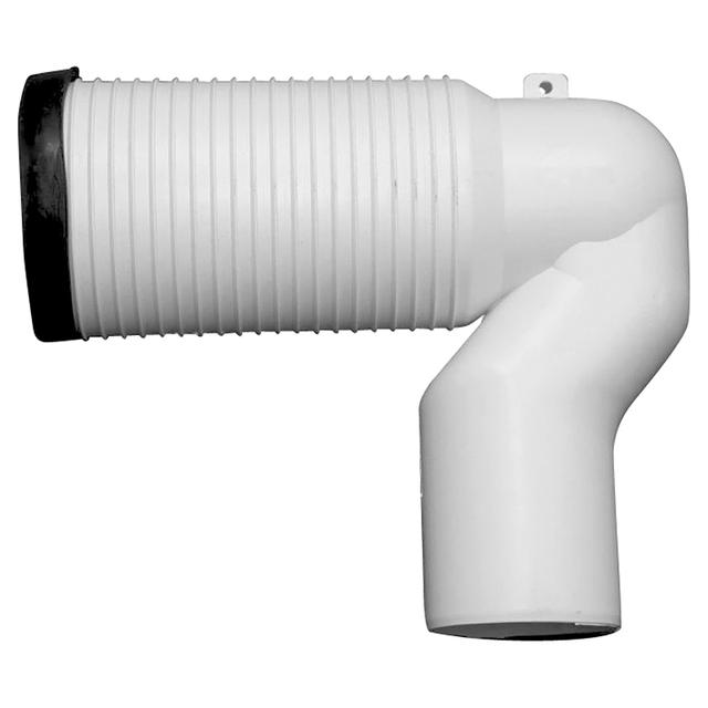 CURVA WC A CIGNO IN PP Ø 110 mm PROLUNGATA 20 cm CON MORSETTO TECNICO | Tecnomat CURVA WC A CIGNO IN PP Ø 110 mm PROLUNGATA 20 cm CON MORSETTO TECNICO - 2 | Tecnomat