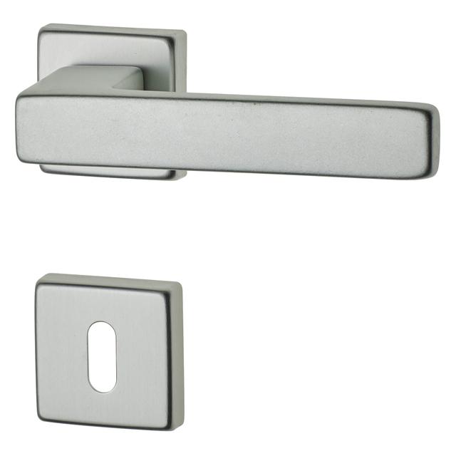 MANIGLIA A ROSETTA GHIDINI - CARLO ALLUMINIO ARGENTO QUADRO 8 mm | Tecnomat MANIGLIA A ROSETTA GHIDINI - CARLO ALLUMINIO ARGENTO QUADRO 8 mm | Tecnomat