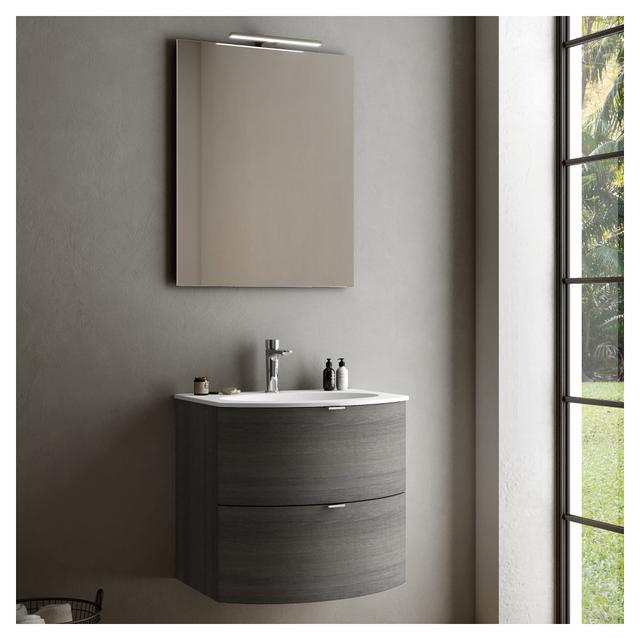 LAVABO DA INCASSO MODUL ROUND IN MINERAL MARMO BIANCO MATT 1 VASCA 60x1,2x51 cm (LxHxP) | Tecnomat LAVABO DA INCASSO MODUL ROUND IN MINERAL MARMO BIANCO MATT 1 VASCA 60x1,2x51 cm (LxHxP) - 2 | Tecnomat