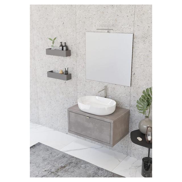 BASE MUSA IN LEGNO CEMENTO 1 CASSETTO 80x40x50 cm (LxHxP) | Tecnomat BASE MUSA IN LEGNO CEMENTO 1 CASSETTO 80x40x50 cm (LxHxP) - 2 | Tecnomat