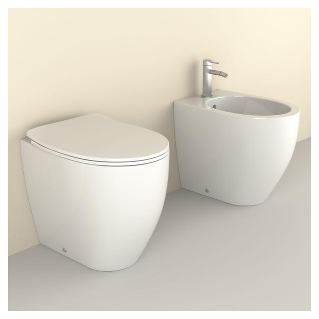 VASO SERIE GIULIETTA FILO MURO A TERRA SCARICO MULTIPLO IN CERAMICA BIANCA SENZA BRIDA | Tecnomat VASO SERIE GIULIETTA FILO MURO A TERRA SCARICO MULTIPLO IN CERAMICA BIANCA SENZA BRIDA | Tecnomat