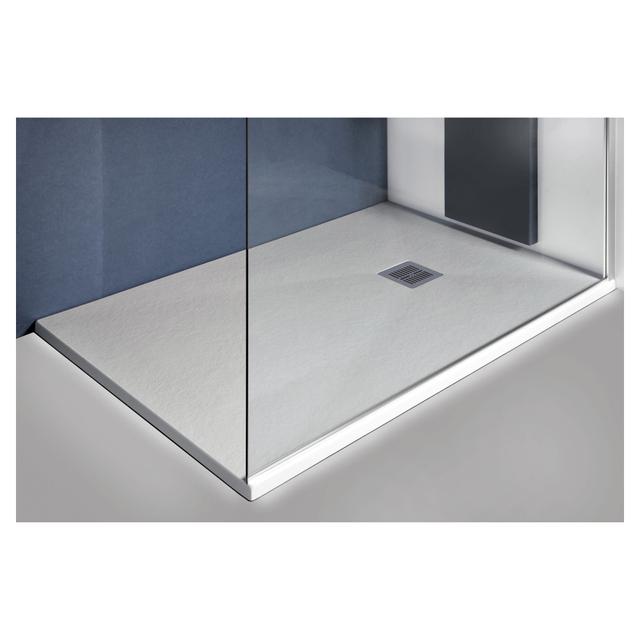 PIATTO DOCCIA SERIE STRIN IN MARMORESINA BIANCO 80x100 cm H 2,7 cm PILETTA Ø 90 mm | Tecnomat PIATTO DOCCIA SERIE STRIN IN MARMORESINA BIANCO 80x100 cm H 2,7 cm PILETTA Ø 90 mm | Tecnomat