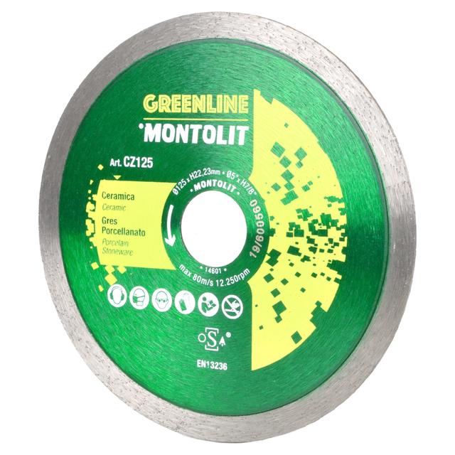 DISCO DIAMANTATO MONTOLIT CZ Ø125 mm CORONA CONTINUA H 7 mm PER GRES PORCELLANATO | Tecnomat DISCO DIAMANTATO MONTOLIT CZ Ø125 mm CORONA CONTINUA H 7 mm PER GRES PORCELLANATO | Tecnomat