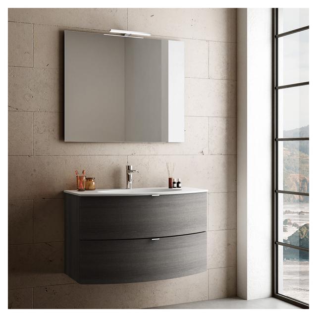 LAVABO DA INCASSO MODUL ROUND IN MINERAL MARMO BIANCO MATT 1 VASCA 90x1,2x51 cm (LxHxP) | Tecnomat LAVABO DA INCASSO MODUL ROUND IN MINERAL MARMO BIANCO MATT 1 VASCA 90x1,2x51 cm (LxHxP) - 2 | Tecnomat