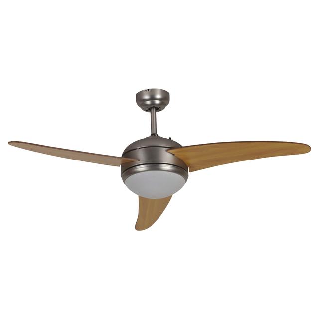 VENTILATORE DA SOFFITTO 3 PALE Ø 132 cm CON LUCE E TELECOMANDO COLOR FRASSINO | Tecnomat VENTILATORE DA SOFFITTO 3 PALE Ø 132 cm CON LUCE E TELECOMANDO COLOR FRASSINO | Tecnomat
