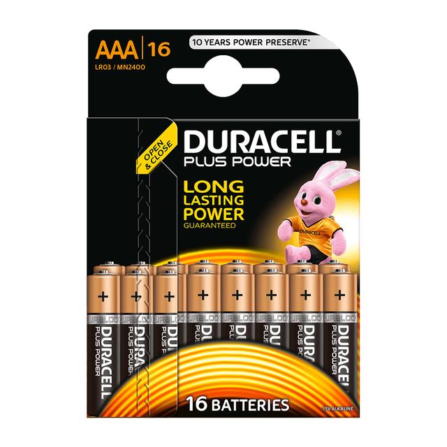 12 + 4 BATTERIE DURACELL PLUSPOWER MN2400 TIPO AAA MINISTILO | Tecnomat 12 + 4 BATTERIE DURACELL PLUSPOWER MN2400 TIPO AAA MINISTILO | Tecnomat