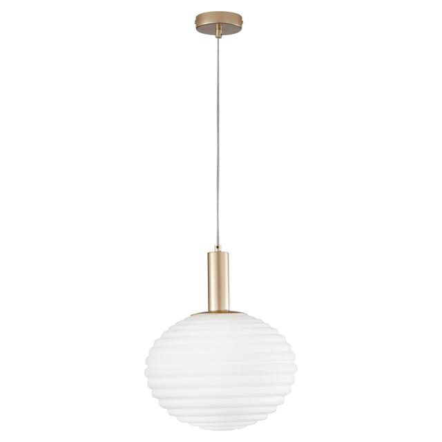 SOSPENSIONE LUCE AMBIENTE DESIGN RIPPLE ORO 1xE27 FINO A 20W Ø32x150 cm | Tecnomat SOSPENSIONE LUCE AMBIENTE DESIGN RIPPLE ORO 1xE27 FINO A 20W Ø32x150 cm - 2 | Tecnomat
