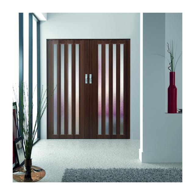 PORTA DA INTERNO A SOFFIETTO NOCE VETRATA CON SERRATURA 84x215 cm (LxH) | Tecnomat PORTA DA INTERNO A SOFFIETTO NOCE VETRATA CON SERRATURA 84x215 cm (LxH) | Tecnomat