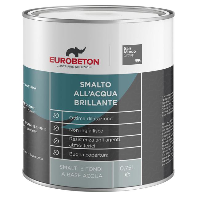 SMALTO ACQUA BRILLANTE EB SANMARCO 0,75l NERO 14 m² CON 1 l | Tecnomat SMALTO ACQUA BRILLANTE EB SANMARCO 0,75l NERO 14 m² CON 1 l | Tecnomat