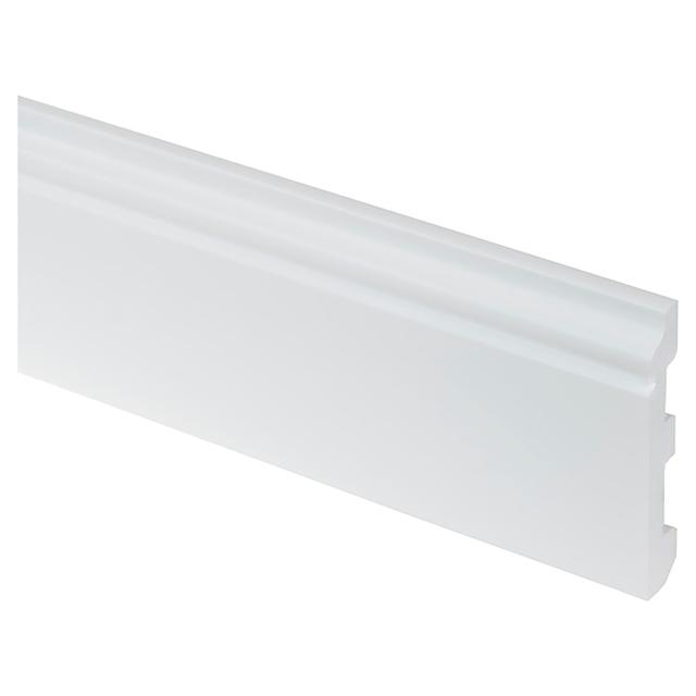 BATTISCOPA LPC DUCALE RAL 9003 2200x79 mm (LxH) SP 13 mm CON PASSACAVO | Tecnomat BATTISCOPA LPC DUCALE RAL 9003 2200x79 mm (LxH) SP 13 mm CON PASSACAVO - 2 | Tecnomat