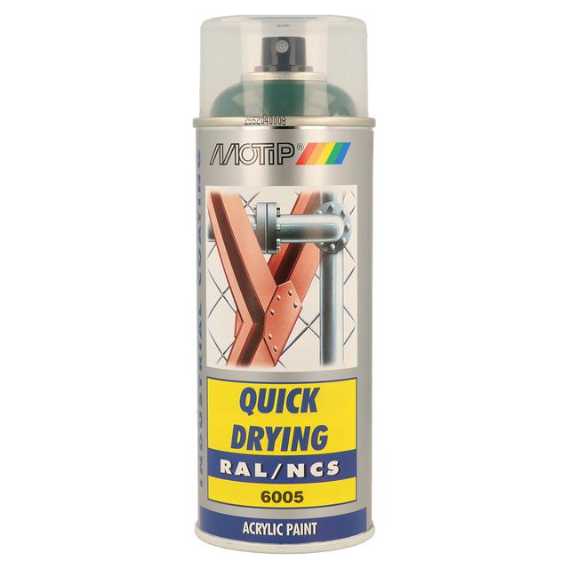SMALTO SPRAY INDUSTRIAL MOTIP RAL 6005 VERDE MUSCHIO 400 ml | Tecnomat SMALTO SPRAY INDUSTRIAL MOTIP RAL 6005 VERDE MUSCHIO 400 ml - 2 | Tecnomat