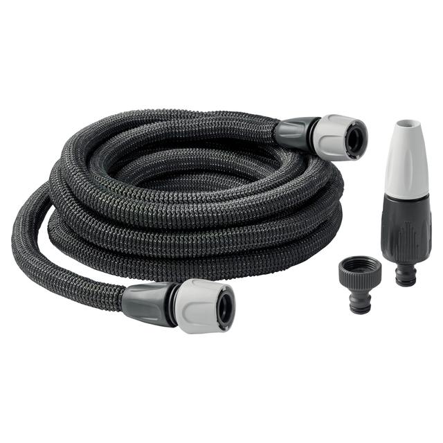 TUBO ESTENSIBILE 10 m AQUAPOP EASY GREY GF COMPLETO DI 2 RACCORDI PRESA RUBINETTO E LANCIA | Tecnomat TUBO ESTENSIBILE 10 m AQUAPOP EASY GREY GF COMPLETO DI 2 RACCORDI PRESA RUBINETTO E LANCIA | Tecnomat
