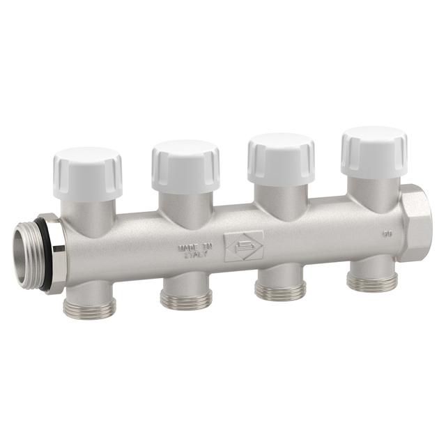 COLLETTORE DETENTORE POLETTI C33 4 VIE 3/4'' EUROKONO INGRESSO 1'' TERMOSTATIZZABILE | Tecnomat COLLETTORE DETENTORE POLETTI C33 4 VIE 3/4'' EUROKONO INGRESSO 1'' TERMOSTATIZZABILE | Tecnomat
