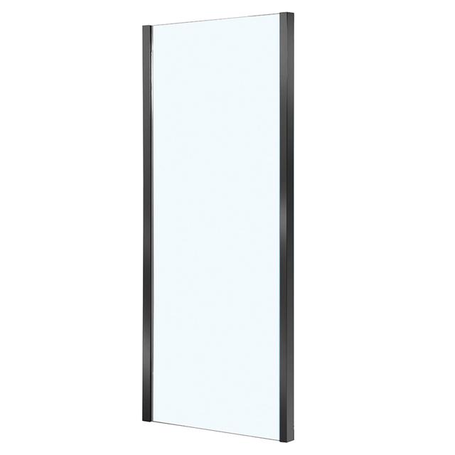 LATO FISSO FENIS 78-80 cm H 190 cm VETRO TEMPERATO TRASPARENTE 6mm PROFILI METALLO NERO | Tecnomat LATO FISSO FENIS 78-80 cm H 190 cm VETRO TEMPERATO TRASPARENTE 6mm PROFILI METALLO NERO | Tecnomat