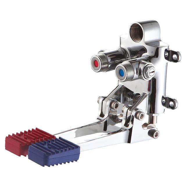 MISCELATORE A PEDALE 2 INGRESSI E 2 LEV INSTALLABILE A PAVIMENTO E PARETE ACQUA MISCELATA | Tecnomat MISCELATORE A PEDALE 2 INGRESSI E 2 LEV INSTALLABILE A PAVIMENTO E PARETE ACQUA MISCELATA - 2 | Tecnomat