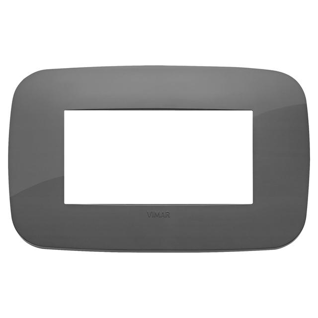 PLACCA ROUND VIMAR ARKE' 4 MODULI GRIGIA IN TECNOPOLIMERO | Tecnomat PLACCA ROUND VIMAR ARKE' 4 MODULI GRIGIA IN TECNOPOLIMERO | Tecnomat