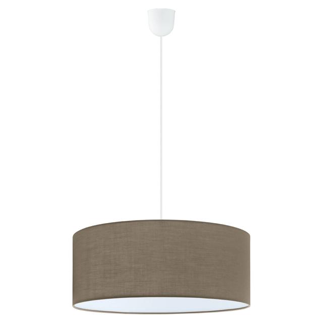 SOSPENSIONE ROSSANO 3xE27 FINO A 60W POLICARBONATO E TESSUTO TAUPE Ø 480x1345 mm | Tecnomat SOSPENSIONE ROSSANO 3xE27 FINO A 60W POLICARBONATO E TESSUTO TAUPE Ø 480x1345 mm - 2 | Tecnomat