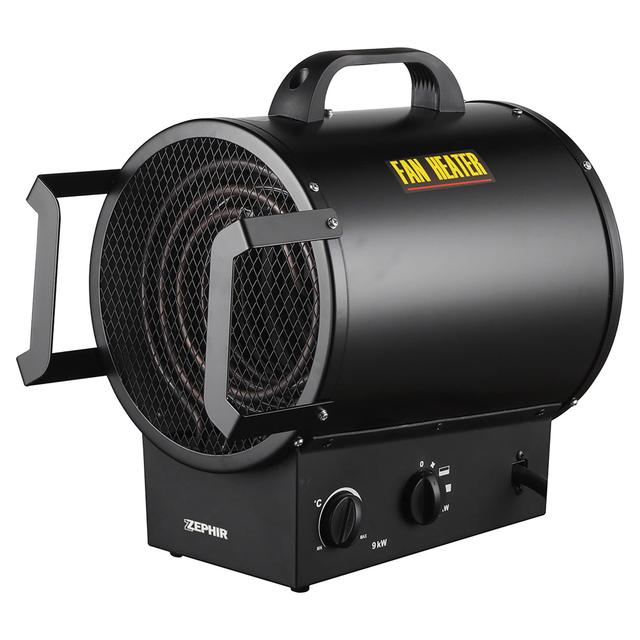 RISCALDATORE ELETTRICO INDUSTRIALE ZEPHIR TRIFASE DA 9KW CON SPINA INDUSTRIALE 32A | Tecnomat RISCALDATORE ELETTRICO INDUSTRIALE ZEPHIR TRIFASE DA 9KW CON SPINA INDUSTRIALE 32A - 2 | Tecnomat