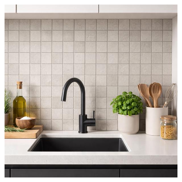 MOSAICO MALAGA BIANCO 5x5 cm FOGLIO 30x30 cm PEI3 R9 GRES PORCELLANATO | Tecnomat MOSAICO MALAGA BIANCO 5x5 cm FOGLIO 30x30 cm PEI3 R9 GRES PORCELLANATO - 2 | Tecnomat