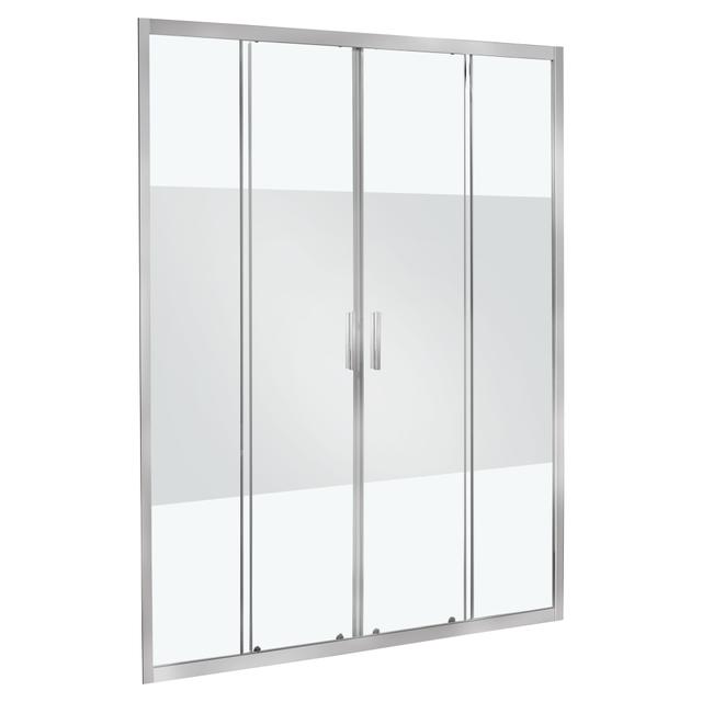 PORTA DOCCIA FENIS SCORREVOLE 168-172 cm H 190 cm VETRO SERIGRAFATO 6mm PROFILI METALLO CROMATO | Tecnomat PORTA DOCCIA FENIS SCORREVOLE 168-172 cm H 190 cm VETRO SERIGRAFATO 6mm PROFILI METALLO CROMATO | Tecnomat