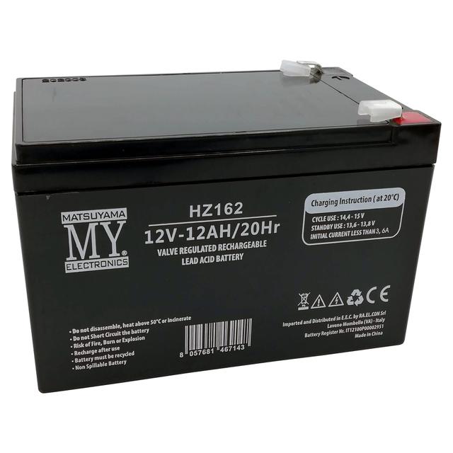 BATTERIA RICARICABILE PIOMBO 12V 12Ah MATSUYAMA 151x100x94mm FASTON 6,3 | Tecnomat BATTERIA RICARICABILE PIOMBO 12V 12Ah MATSUYAMA 151x100x94mm FASTON 6,3 - 2 | Tecnomat