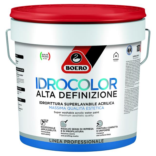 IDROPITTURA SUPERLAVABILE BOERO 10 l IDROCOLOR BIANCO E BASE 7-8 m²/l A 2 MANI | Tecnomat IDROPITTURA SUPERLAVABILE BOERO 10 l IDROCOLOR BIANCO E BASE 7-8 m²/l A 2 MANI - 2 | Tecnomat