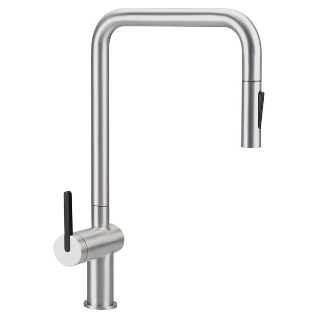 MISCELATORE LAVELLO DEANTE TUXON ACCIAIO SPAZZOLATO BOCCA ALTA A SQUADRA DOCCETTA ESTRAIBILE | Tecnomat MISCELATORE LAVELLO DEANTE TUXON ACCIAIO SPAZZOLATO BOCCA ALTA A SQUADRA DOCCETTA ESTRAIBILE - 2 | Tecnomat