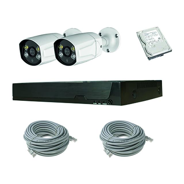 KIT TVCC NVR IP POE 4 CANALI 5 Mpx CON 2 TELECAMERE BULLET HD 1 TB E 2 CAVI RETE CAT5 DA 20 m | Tecnomat KIT TVCC NVR IP POE 4 CANALI 5 Mpx CON 2 TELECAMERE BULLET HD 1 TB E 2 CAVI RETE CAT5 DA 20 m | Tecnomat