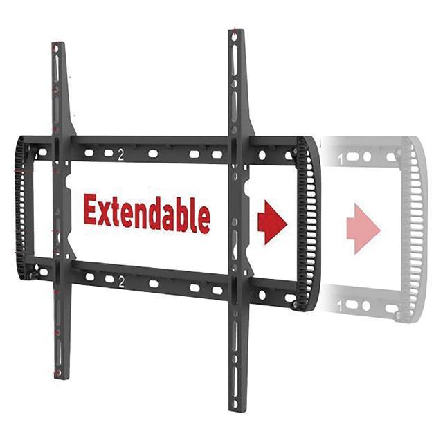 SUPPORTO TV PIATTO COMPATIBILE 13"- 90" VESA SINO A 600x400 mm FISSO COLORE NERO FINO A 60kg | Tecnomat SUPPORTO TV PIATTO COMPATIBILE 13"- 90" VESA SINO A 600x400 mm FISSO COLORE NERO FINO A 60kg - 2 | Tecnomat