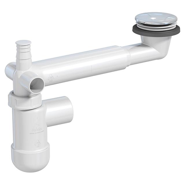 SIFONE SALVASPAZIO PER LAVABO DOLOMITE CON PILETTA CLICK CLACK E ADATTATORE PER LAVABI | Tecnomat SIFONE SALVASPAZIO PER LAVABO DOLOMITE CON PILETTA CLICK CLACK E ADATTATORE PER LAVABI | Tecnomat