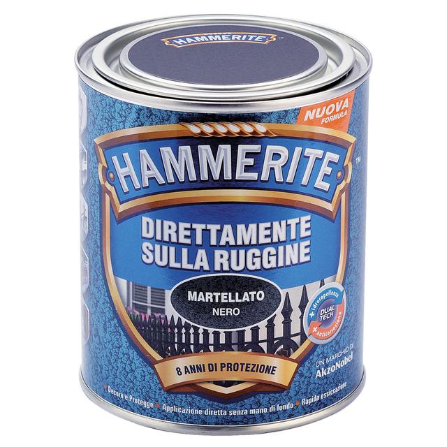 SMALTO ANTIRUGGINE MARTELLATO HAMMERITE 0,75 l NERO 8-10 m² CON 1 l | Tecnomat SMALTO ANTIRUGGINE MARTELLATO HAMMERITE 0,75 l NERO 8-10 m² CON 1 l | Tecnomat