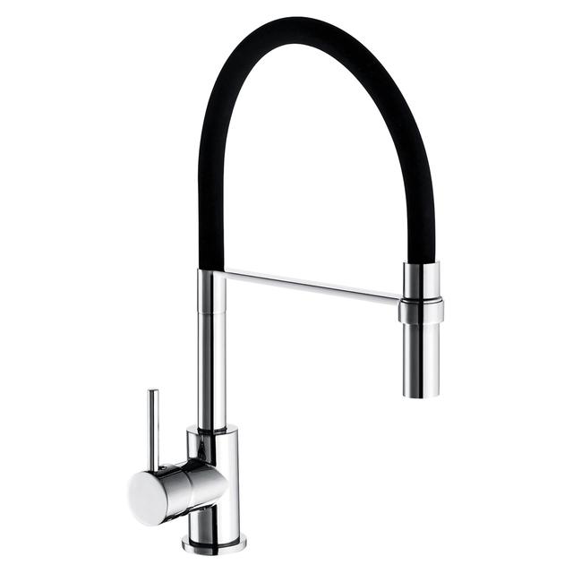 MISCELATORE LAVELLO HELIOS CROMO NERO CON DOCCIA ESTRAIBILE | Tecnomat MISCELATORE LAVELLO HELIOS CROMO NERO CON DOCCIA ESTRAIBILE - 2 | Tecnomat