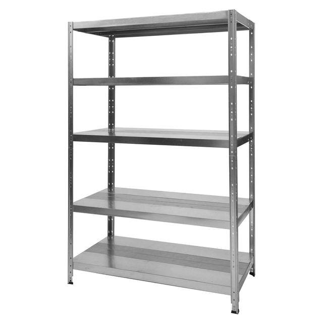SCAFFALE ACCIAIO GRIMA 5 RIPIANI 260 kg ZINCATO DOPPIO MONTAGGIO 120x195x60 cm (LxHxP) | Tecnomat SCAFFALE ACCIAIO GRIMA 5 RIPIANI 260 kg ZINCATO DOPPIO MONTAGGIO 120x195x60 cm (LxHxP) | Tecnomat