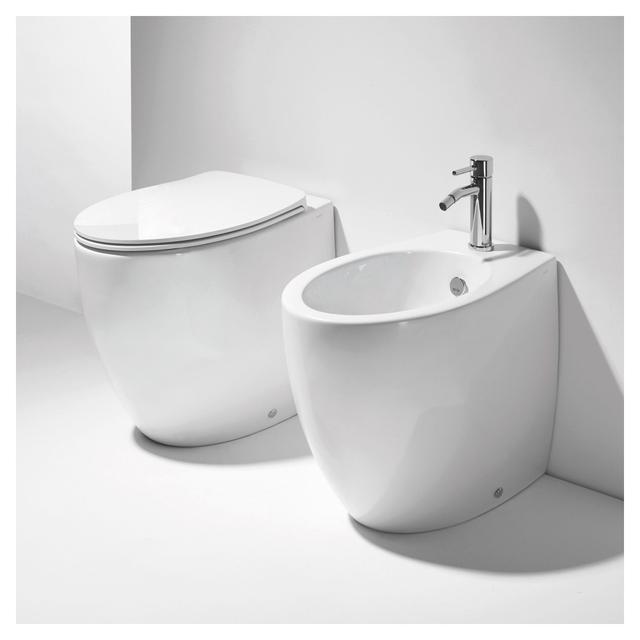 VASO SERIE BORMIO FILO MURO A TERRA SCARICO MULTIPLO CERAMICA BIANCO MATT SENZA BRIDA | Tecnomat VASO SERIE BORMIO FILO MURO A TERRA SCARICO MULTIPLO CERAMICA BIANCO MATT SENZA BRIDA | Tecnomat