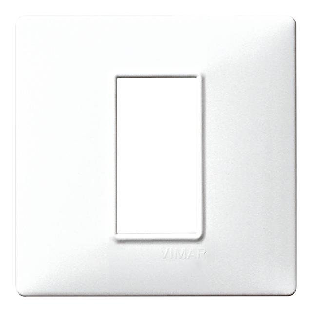 Placca Con Viti In Alluminio Paglierino Per Vimar Serie 7000, Scatola Tonda D.65, Codici 503/505