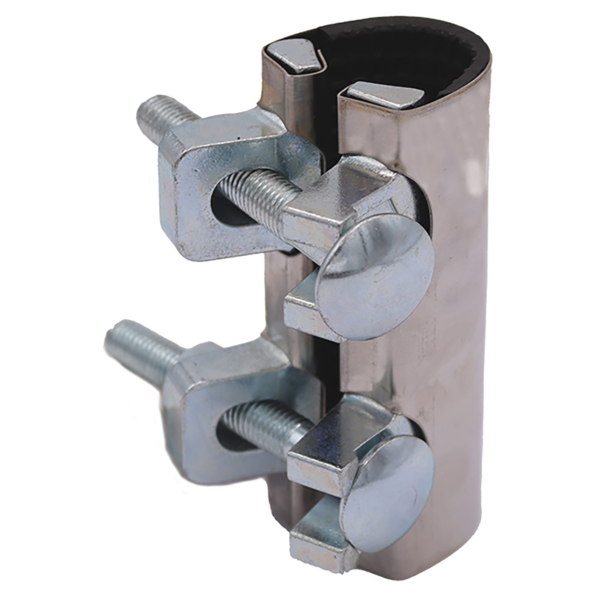 Kit Riparazione Tubo Da Giardino In Ottone, Connettori 1/2" Con Morsetti In Acciaio Inox, 1 Femmina + 1 Maschio - 2