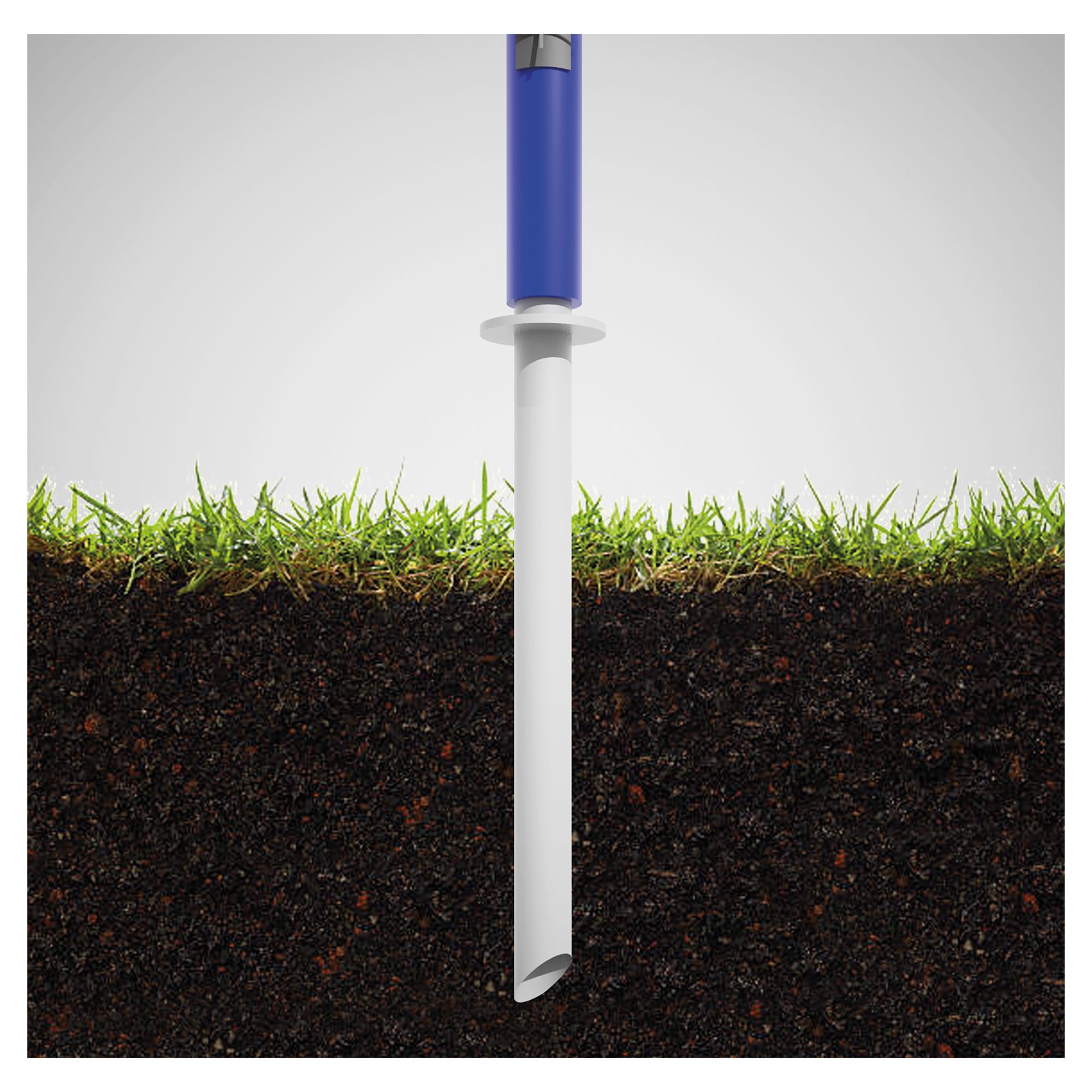 H2i 2 Picchetti Di Ancoraggio A Terra In Acciaio Zincato - Lunghezza 60 Cm Per Fissaggio Pali, Altalene E Tende Da Giardino - 3