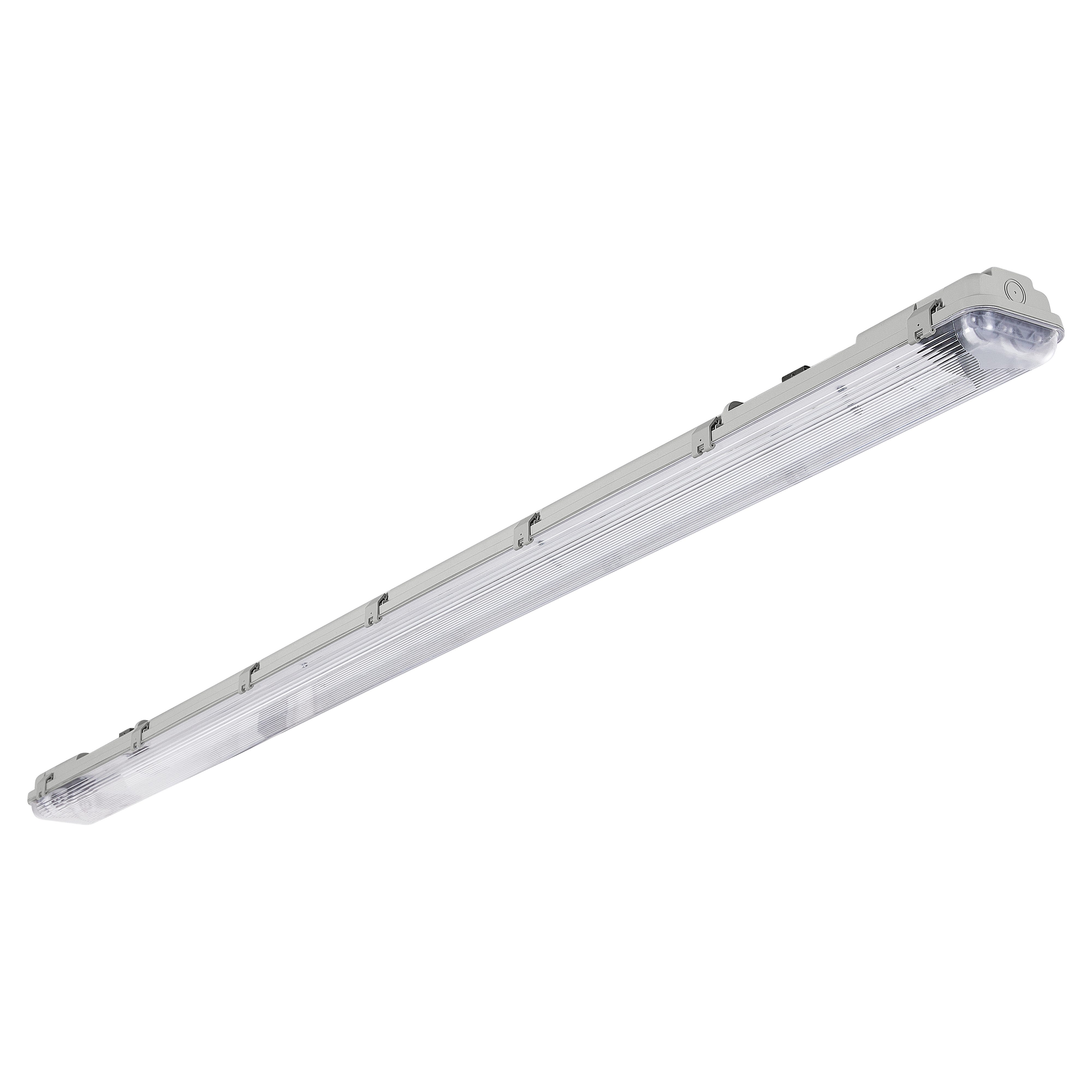 PLAFONIERA STAGNA LED Completa Di Neon Tubo T8 60-120-150 Cm 220V Soffitto Ip65 EUR 19,40
