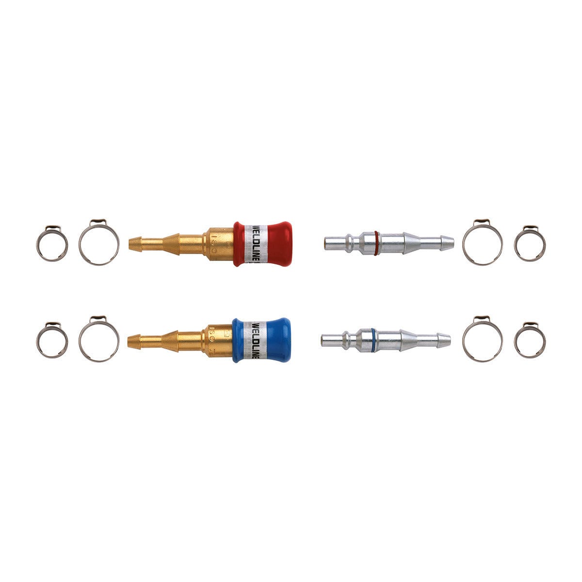 Connettori Rapidi Per Ossigeno/Acetilene Gys - Set Di 2 Con Olive Per Tubi 6,3,10 Mm - Foto 5