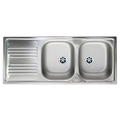 Lavatoio inox armadiato 1 vasca - con sgocciolatoio Lavatoio inox armadiato 1 vasca - con sgocciolatoio