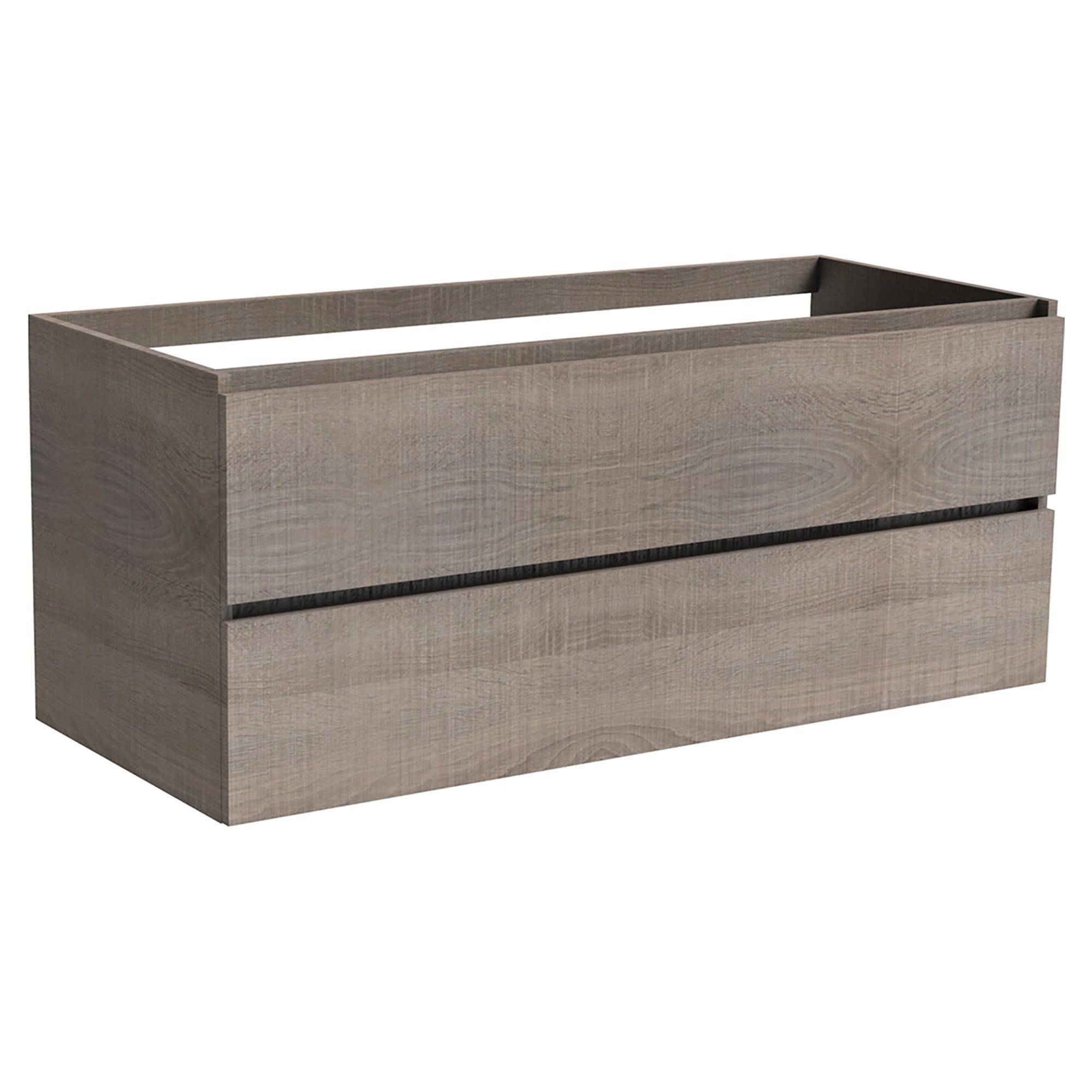 HAKU Appendiabiti da parete cromo, rovere tartufo, MDF, metallo, specchio - Dim. L 30 cm x A 80 cm x P 6 cm, Stile Moderno