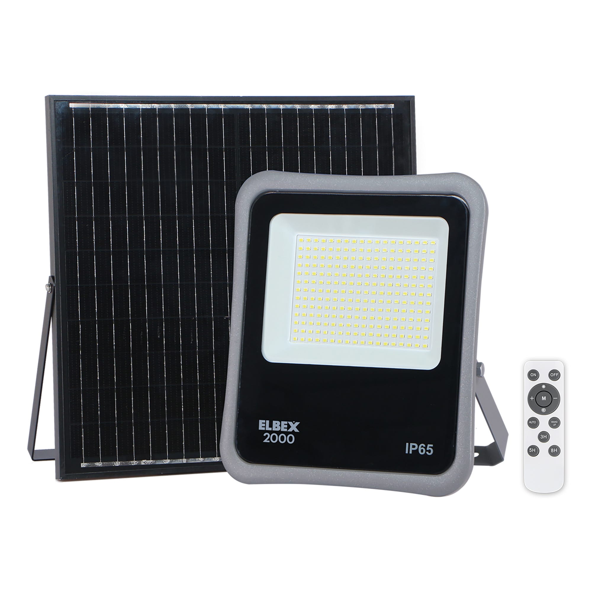 2 Set Faretti Solari LED 300W Con Telecamera E Telecomando - Aina Lighting AN-SFL-300-Camera