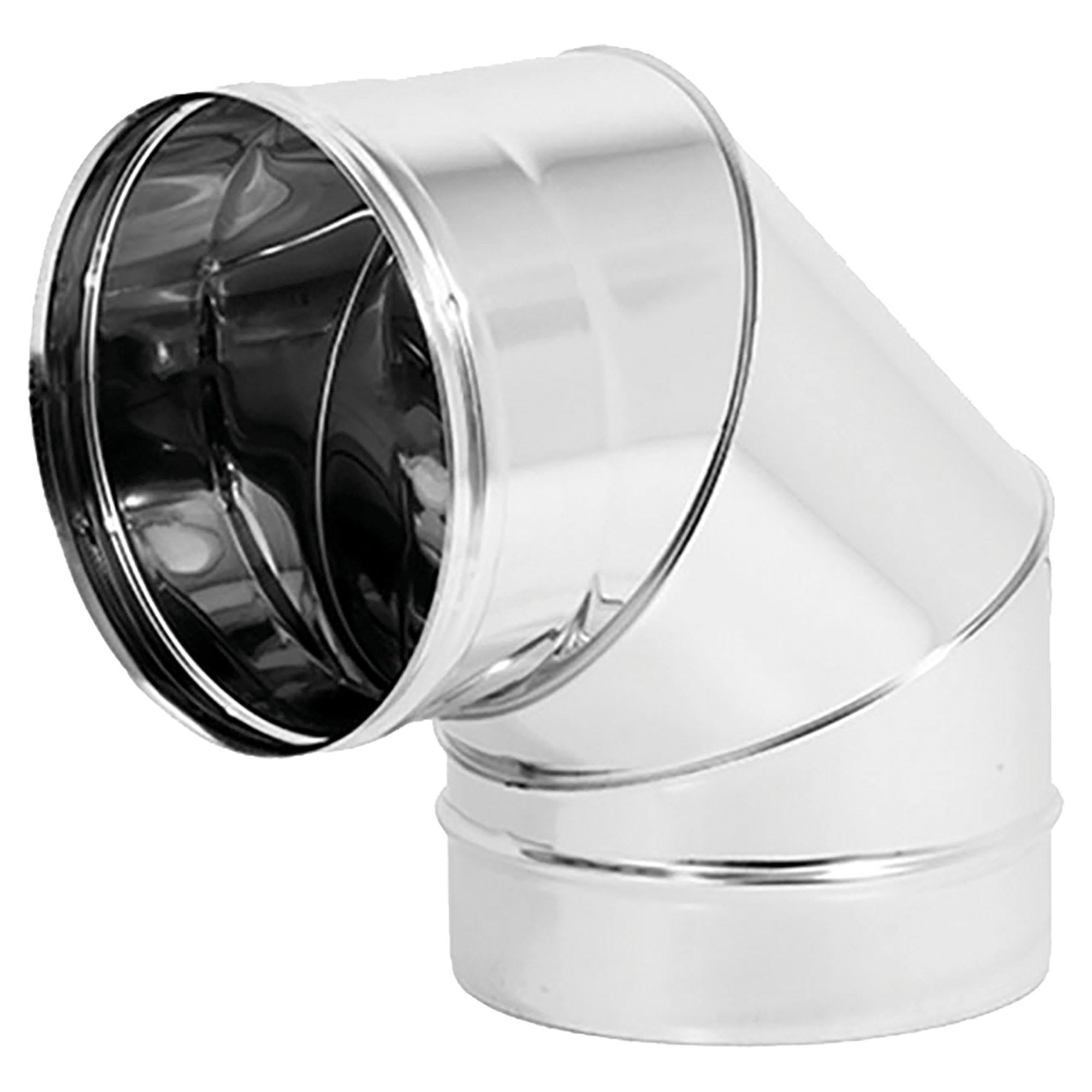 TEE INOX MONOPARETE 316 120 mm USCITA M